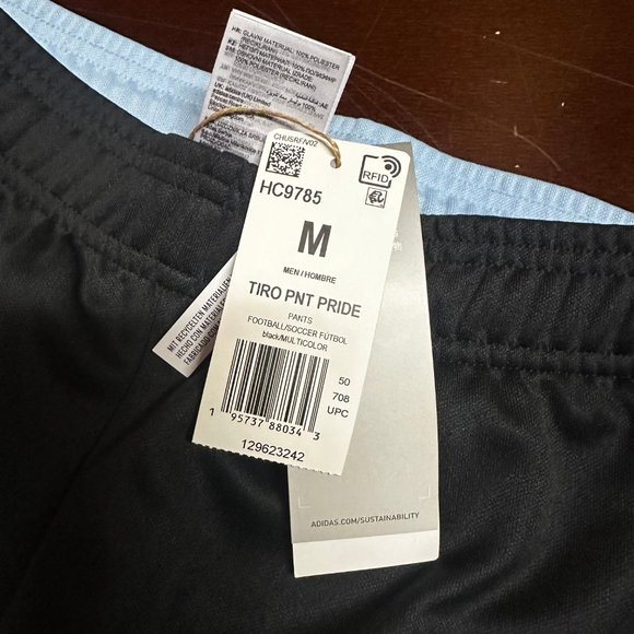 Adidas Mens Multicolor Regular Fit Tapered Leg Full Length Style Soccer Pants M - Picture 4 of 6